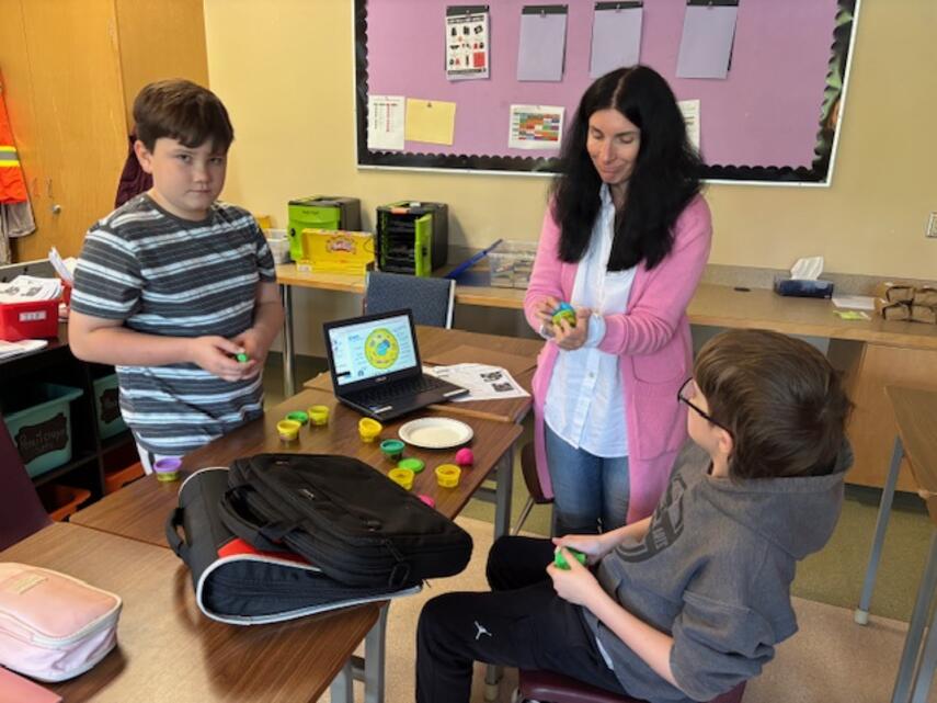 Abbotsford Middle is an IB school where we strive for students to gain characteristics from the Learning Profile.  One such characteristic is that of the Inquirer whereby students nurture their curiosity and a love for learning.  In grade 8 science class, students used an array of different materials to create their own replica of a cell.