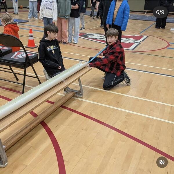 Abby Middle Students partaking in Arctic Winter Games.