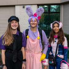 Secondary students celebrating Halloween 2026